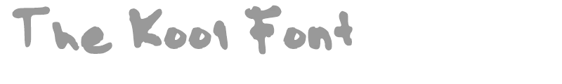 The Kool Font